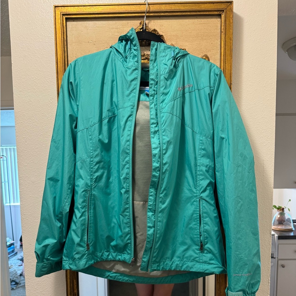 Columbia rain coat.